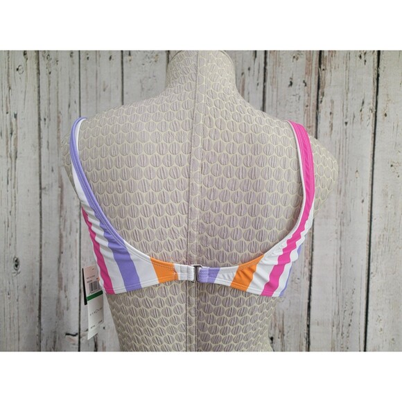 Salt + Cove Large Tie Front Bikini Top Swimsuit Bathing Suit Multi Beachwear EUC - Picture 4 of 7